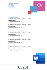 Voorbeeld cv serie cv20
